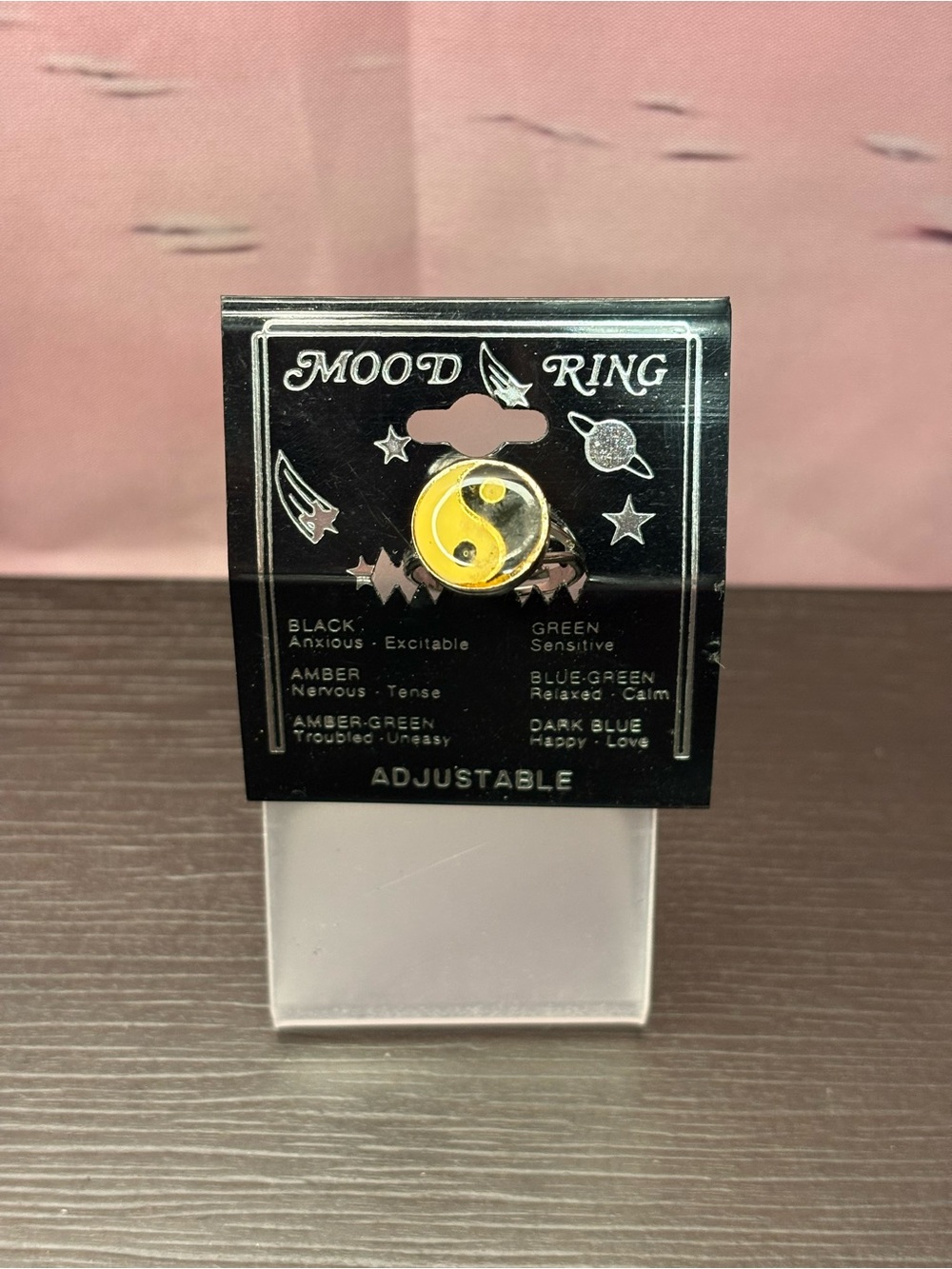 Ying Yang mood ring adjustable. New old stock